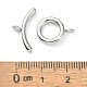 304 Stainless Steel Toggle Clasps STAS-E194-09P-A-4