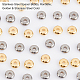 DICOSMETIC 200Pcs 2 Colors Stainless Steel Spacer Beads Flat Round Tiny Smooth Beads Golden Loose Beads Spacers for Jewelry Making Findings DIY Crafts Accessories STAS-DC0005-66-4