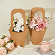 40Pcs Kraft Paper Flower Gift Bags Bouquet Wrapping Paper Pouches Cones-Shaped Gift Packaging Bags Convenient Handles Wrap Tote Bags for Valentine Day Wedding Graduation Party AJEW-WH0165-48-3
