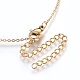 304 Stainless Steel Pendant Necklaces NJEW-O108-11G-3