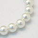 Backen gemalt Glasperlen runden Perle Stränge HY-Q003-10mm-01-2