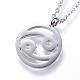 304 Stainless Steel Pendant Necklaces NJEW-N0074-23P-2
