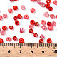 Opaque & Transparent Inside Colours Glass Seed Beads SEED-F004-4mm-05-6