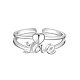 TINYSAND 925 Sterling Silver Cuff Rings TS-R434-S-2
