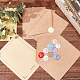 CRASPIRE Gilding Classical Kraft Paper Envelopes with Stickers DIY-CP0004-86A-5