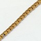 Electroplate Non-magnetic Synthetic Hematite Beads Strands X-G-J163-3x3mm-04-3