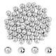 DICOSMETIC 80Pcs Round Twill Beads Stainless Steel Beads Rondelle Beads Metal Spacer Beads Round Beads Loose Beads for DIY Bracelet Jewelry Making Hole: 1.5mm STAS-DC0008-35-1