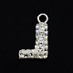 Glittering Polymer Clay with Austrian Crystal Charms Pendants SWARJ-M008-001-L-2
