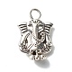 Elefant tibetischen Stil Legierung Perlen Charms PALLOY-JF00948-1