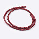 1 Strang gefärbt karminroten Runde synthetischen Türkis Perlen Stränge X-TURQ-G106-4mm-02H-2