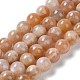 Chapelets de perles de sunstone naturelle naturelles G-N327-01C-03-1