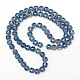 Chapelets de perles en verre électroplaqué X-EGLA-S131-8mm-A04-2