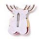 Fermagli per capelli a scatto in stoffa con renna/cervo di Natale PHAR-G003-16-2