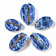 Printed Natural Cowrie Shell Beads X-SSHEL-R047-01-D01-2