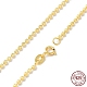 925 Sterling Silver Ball Chain Necklace for Women NJEW-A014-03G-1