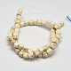 Cube Natural Magnesite Beads Strands G-M138-38-2