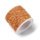 綿編み糸  スプールで  ラウンド  サンゴ  1.2mm  約21.87ヤード（20m）/ロール OCOR-B003-01A-20-2