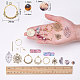 SUNNYCLUE 1 Box DIY 6 Pairs Bohemia Resin Teardrop Star Square Round Leaf Earring Making Starter Kit with Alloy Chandelier Connector Jewellery Making Supplies Women Adults Beginners DIY-SC0008-43-4