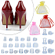 GORGECRAFT 13 Pairs 13 Sizes High Heel Protectors Clear High Heel Covers Cap Repair Replacement Caps Tips Covers for Grass Gravel Wedding Woman Bridesmaid Outdoor Activities Easy Stable Walking AJEW-GF0005-22A-5