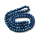 Electroplate Glass Beads Strands EGLA-D018-4x4mm-55-3
