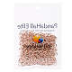 PandaHall Elite 6x1mm Close but Unsoldered Oval Brass Jump Rings Rose Gold about 40pcs/50g KK-PH0012-01-4