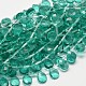 Teardrop Faceted Synthetic Quartz Beads Strands G-M258-24-1