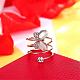 Delicate Tin Alloy Butterfly Finger Rings RJEW-BB26383-8A-3