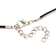 Ensembles de colliers pendentif coeur en alliage de placage de crémaillère NJEW-B081-07A-6