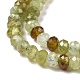 Naturelles grenat vert brins de perles G-E194-05-4