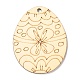 Bricolage artisanat pendentifs de découpes en forme d'oeuf de pâques AJEW-P087-B02-11-2