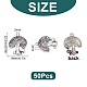 SUNNYCLUE 1 Box 50 Pcs Antique Silver Mushroom Shape Pendents Bulk Plant Charms Tibetan Style Alloy Magic Witch Halloween Charms for Jewelry Making Charms Crafts Supplies Accessories Women Gift FIND-SC0002-85-2