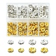 240 pièces 8 styles perles entretoises en fer et laiton strass FIND-FS0001-34-1