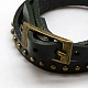 Fashionable Wrap Style Leather Roman Numeral watch Bracelets X-WACH-M054-03-3