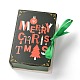 クリスマス折りたたみギフトボックス  リボン付きの本の形  ギフトラッピングバッグ  プレゼント用キャンディークッキー  混合図形  13x9x4.5cm CON-M007-03-2