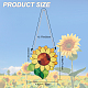 Creatcabin Sonnenblumen-Geschenk zum Aufhängen am Fenster AJEW-WH0258-479-2