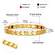 SHEGRACE Stainless Steel Watch Band Bracelets JB652B-3