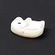 Perles de coquillage blanc naturel BSHE-G031-02-4