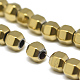Electroplate Non-magnetic Synthetic Hematite Beads Strands G-T061-50B-3