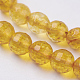Chapelets de perles en cristal de quartz naturel X-G-G099-F6mm-19-3