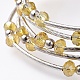 Five Loops Fashion Wrap Bracelets BJEW-JB04595-04-2