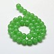 Round Imitation Jade Glass Beads Strands GLAA-F031-8mm-08-2