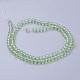Brins de perles de verre rondes à facettes (32 facettes) X-EGLA-J042-4mm-01-2