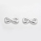 Connettori Infinity Link in lega placcata argento X-TIBE-I009-S-1