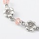 Chaînes de perles rondelles en verre fait main pour colliers fabrication de bracelets AJEW-JB00079-04-2