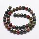 Natural Indian Bloodstone Beads Strands G-G954-02-10mm-2