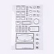 シリコーン切手  DIYスクラップブッキング用  装飾的なフォトアルバム  カード作り  透明  7~38x8~63mm DIY-L010-Y01-1
