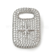 Латунные микро проложить кубического циркония подвески KK-M322-30P