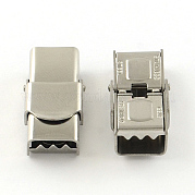 Smooth Surface 201 Stainless Steel Watch Band Clasps STAS-R063-87