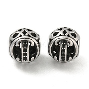 304 нержавеющая сталь бусины со стразами STAS-O002-01I-AS
