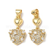 Латунные микро проложить кубического циркония подвески KK-Q068-66G
